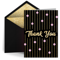 Thank You Dots & Stripes card image