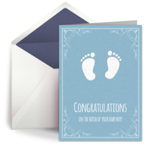 Congratulations Baby Boy card image