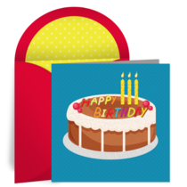 Birthday for Him Cake card image