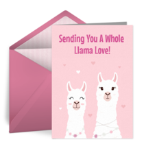 Llama Love to You card image