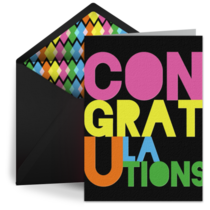 Grad Congrats Color card image