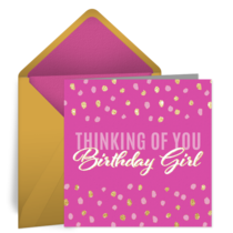 Birthday Girl card image