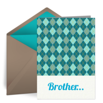 Brother Plaid card image