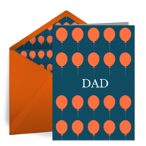 Dad Balloons card image