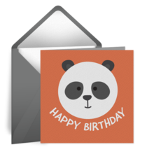 Birthday Panda card image