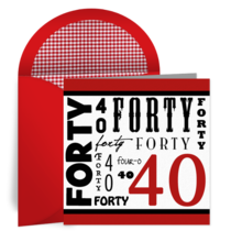 Wordy Forty card image