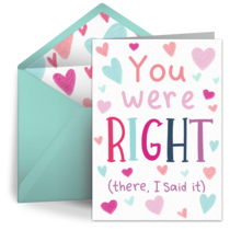 You Were Right Dad card image