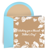 Father's Day Shells card image