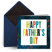 Father's Day Abstract card image