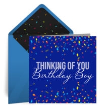 Birthday Boy Confetti card image