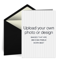 Upload - Black Envelope card image