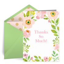 Spring Blossom Thank You card image