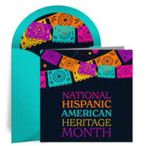 Hispanic American Month card image