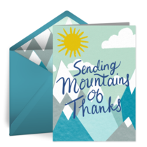 Mountains of Thanks card image